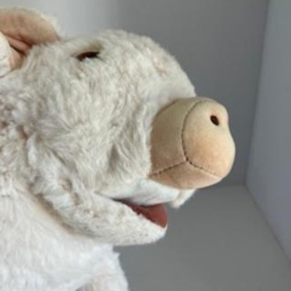 Folkmanis Light Pink Plush Pig  Hand Puppet 14"